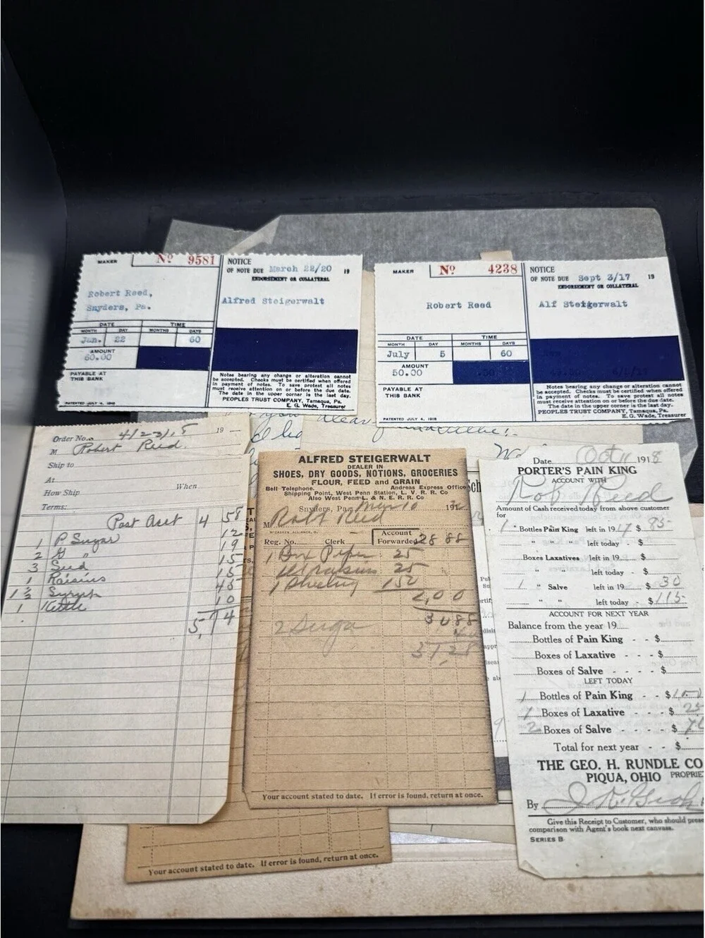 Vintage Lot Of Ephemera - 1900’s Photo Receipts Advertisement